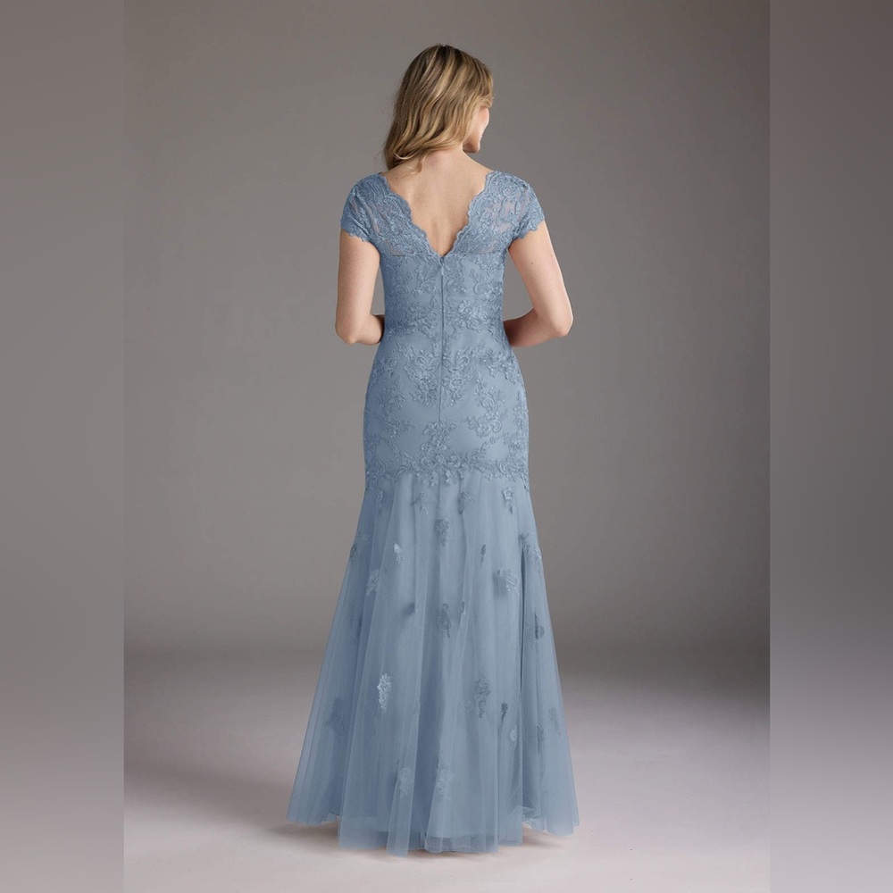 Azazie Marbella Light Blue formal gown dress. Mother of the bride or bridesmaid - Picture 8 of 8